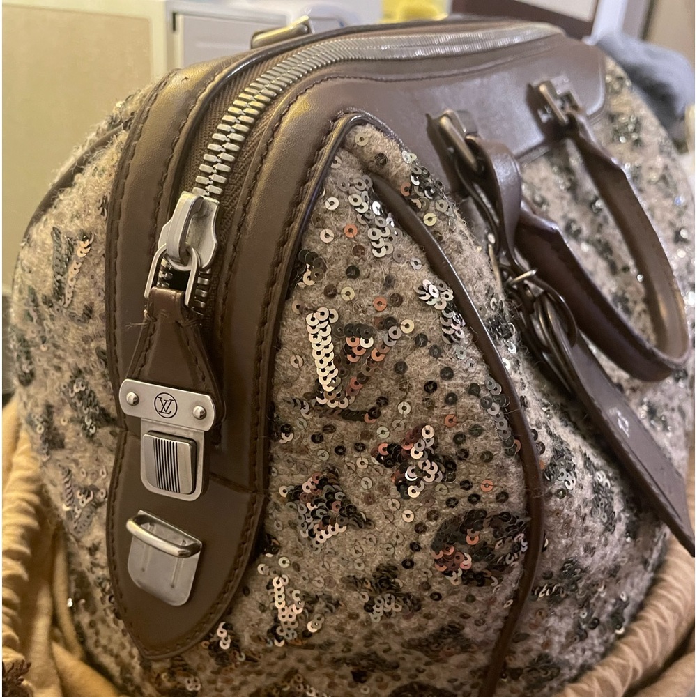 LOUIS VUITTON Limited Edition Khaki Monogram Sunshine Express Speedy Bag - Picture 5 of 7